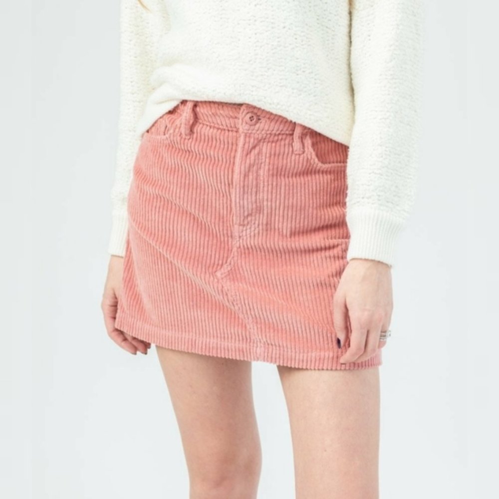 GRLFRND Zamira Pink Corduroy Mini Skirt - Picture 6 of 6